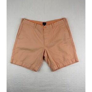 J.Crew Gramercy Mens Chino Shorts 38 Peach Salmon Cotton Twill 9 Inch Inseam